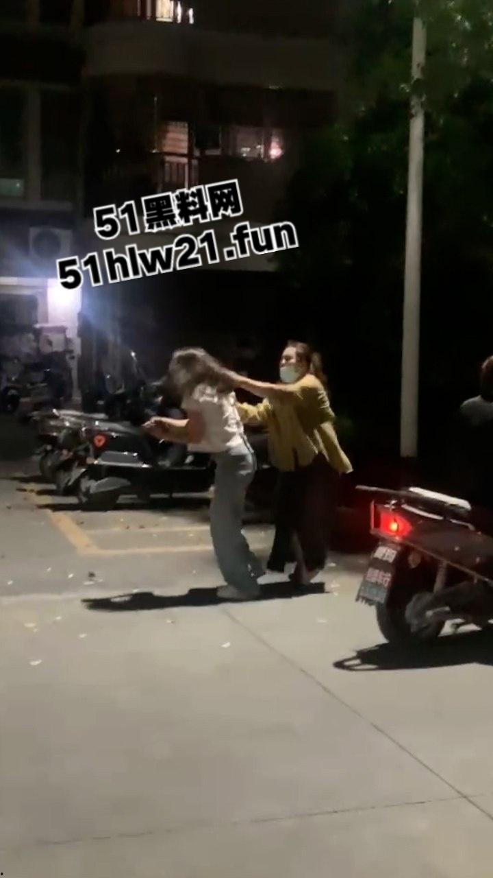 广东无耻小三女偷腥卖骚勾引男人，被原配当街扇脸暴揍，拎着头发让大家好好欣赏这张骚脸。-4