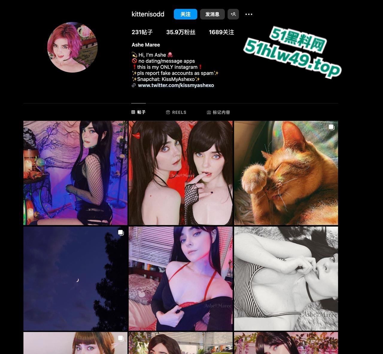 欧美女网红【kittenisodd】神似哈利波特女主妙丽格兰杰走红，身材纤细激情自慰片流出。-5