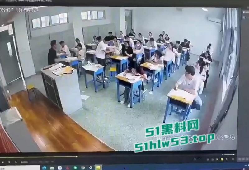 山东邹城一中高考考场，小伙因答不出题自暴自弃发狂撕毁多人试卷，监考老师都懵逼了！！！-2