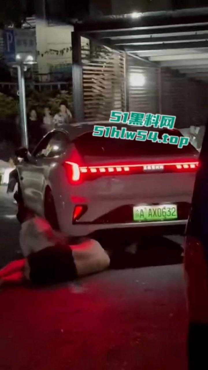 全网疯找现场视频，重庆巴南融汇半岛，白色私家车鸣笛引发路人不满被指责，后冲撞民众反复碾压致1死4伤！-3