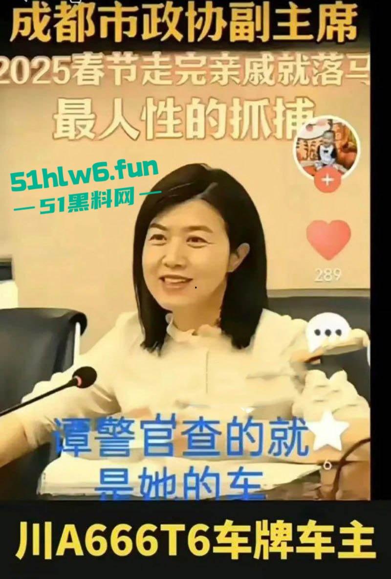 四川成都正厅级干部女贪官【田蓉】落马当年【谭谈交通】被封杀事件始作俑者 作陪领导的视频也被曝光！-1