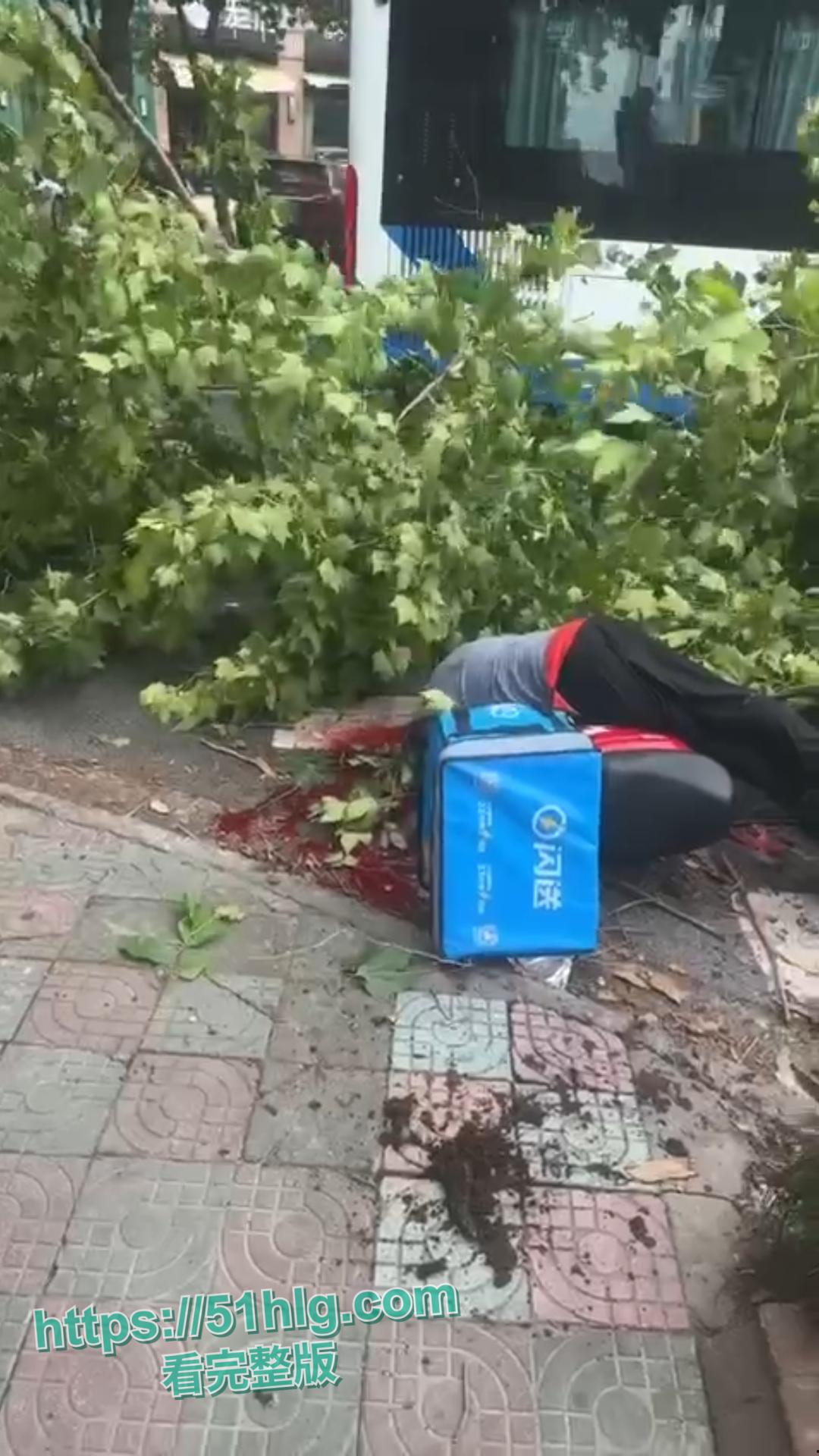 悲剧！【三亚】酒店装修工程事故酿成惨案！外卖员惨遭高空坠物夺命，现场血肉模糊十分恐怖！-1