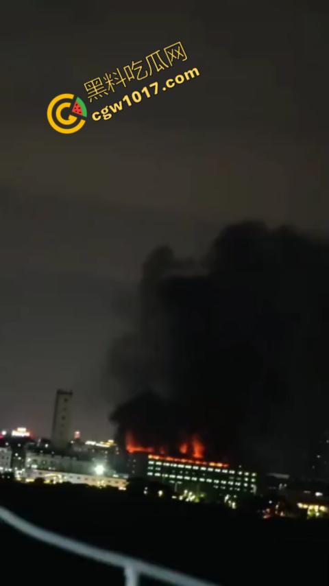 惠州博罗县服装厂夜晚突发惊天大火！火光冲天，浓烟滚滚，勇士们殊死搏斗灭火，祈祷平安归来！-6