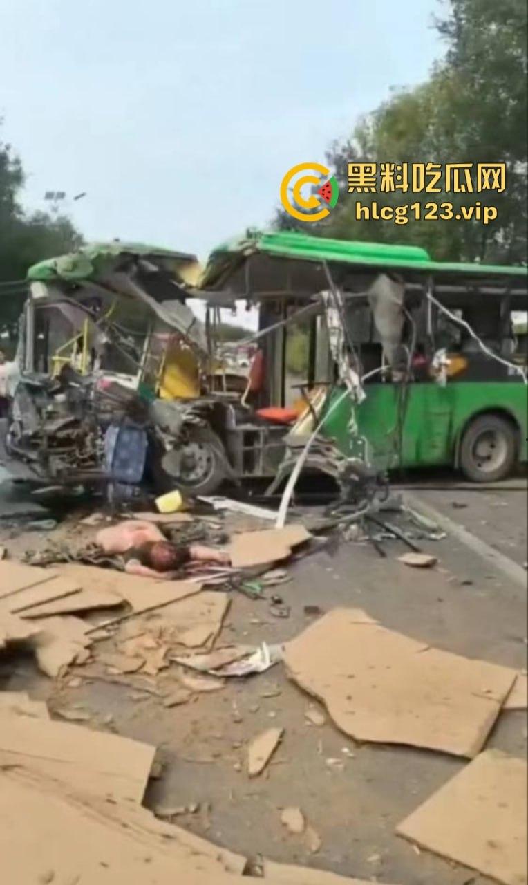 河北廊坊公交车突发车祸 老人孩子死伤无数 现场伤亡视频曝光-11