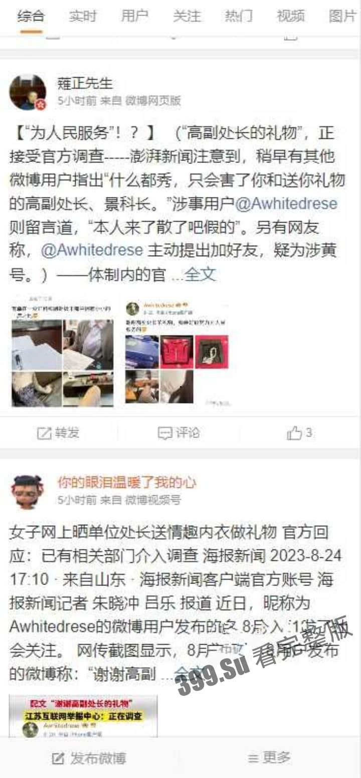 [独家猛料]高副处长独特爱好冲上热搜！送礼只送情趣内衣！并发文一定用内衣努力服务好人民！-10