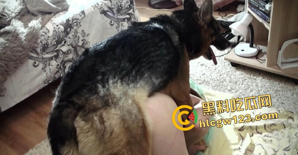 老外青少年被德牧肛交狂操，狗鸡巴一拔出来猛喷精液，只可惜这屁眼塞不下！-4