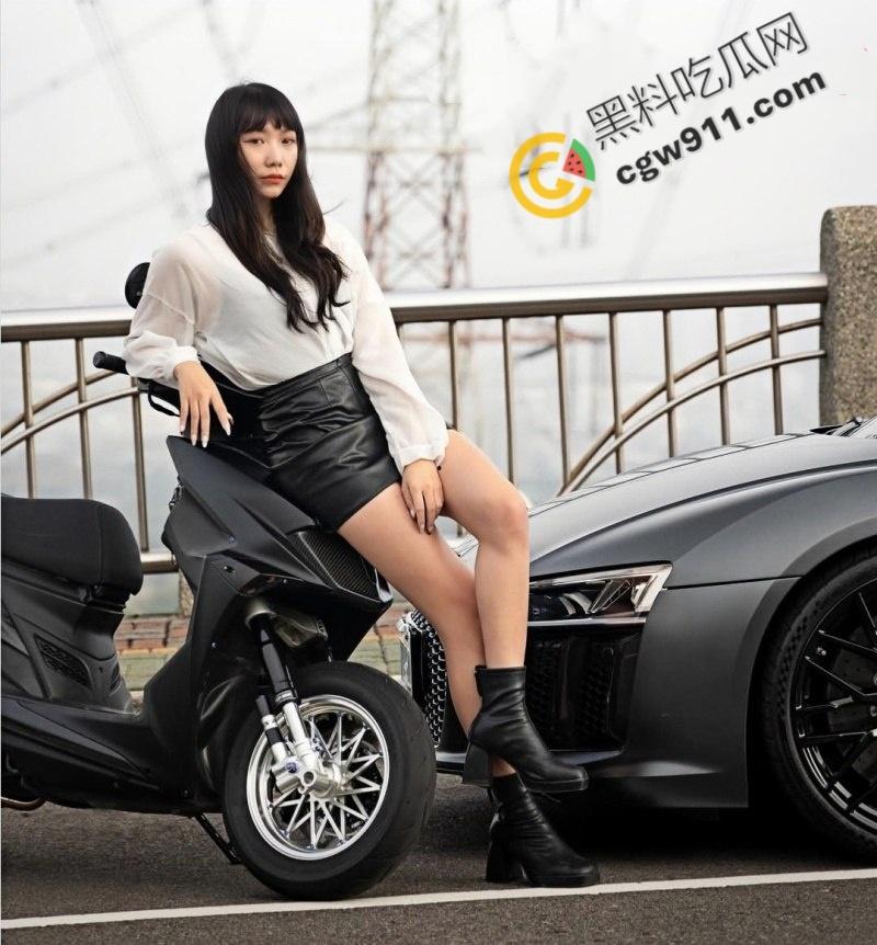 IG高颜值机车博主露脸口交视频外流！口手并用舌技超群，吞屌画面口水拉丝，风骚诱人！-7