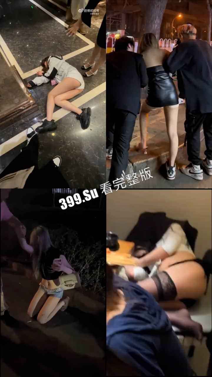 喝醉的小仙女 瘫软在厕所 直接睡在自己的屎尿上 666（六）-2