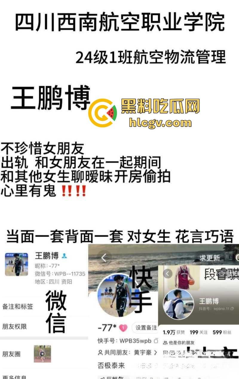 “男人只有挂墙上才老实”四川西南航空【王鹏博】被女友曝光劈腿开房约啪视频-3
