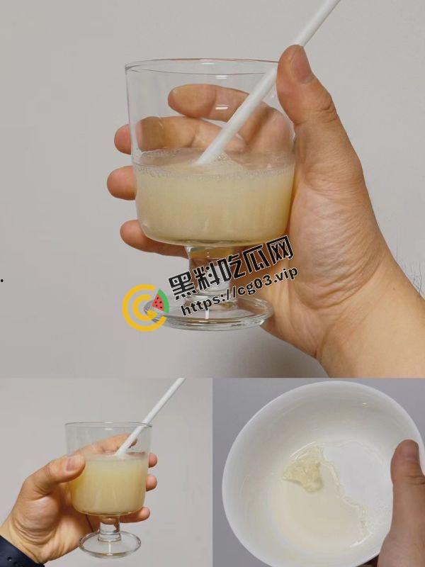 毁三观！精液爱好者收集来自十几个朋友150毫升的精液做成自己的生日蛋糕-6