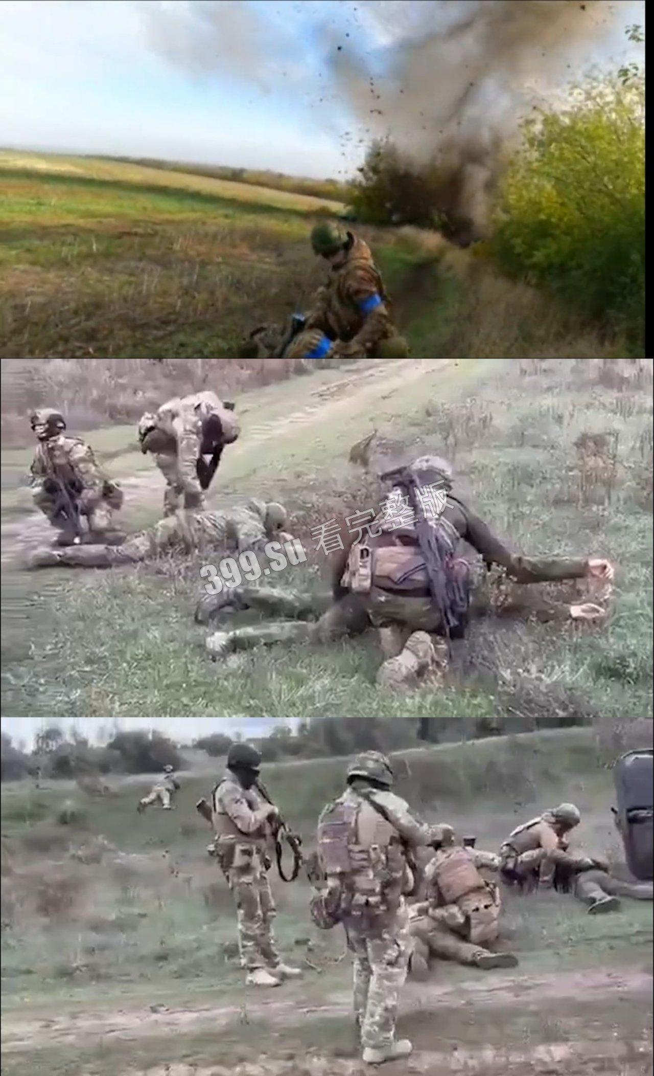俄乌战争第一视角实录合集  现场只能用惨烈来形容  能留全尸的便算是幸运了  心理承受能力低的瓜友 勿点！！-2