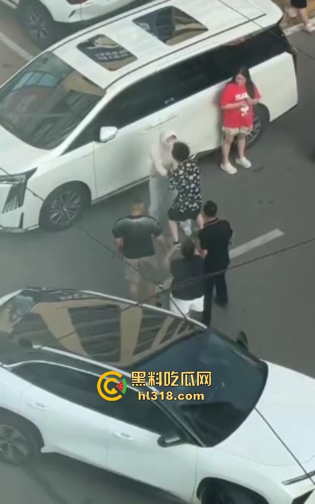 河南许昌长葛停车纠纷变全武行！本地司机狂挥拳痛殴外地车主，全家属拉着外地车主不让走！-8