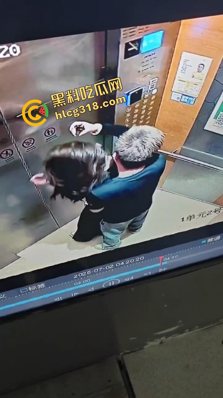 电梯春潮涌动，男女上楼全程互撩，男的手法老道全程开摸，解开发型就是解锁原始本能！-11