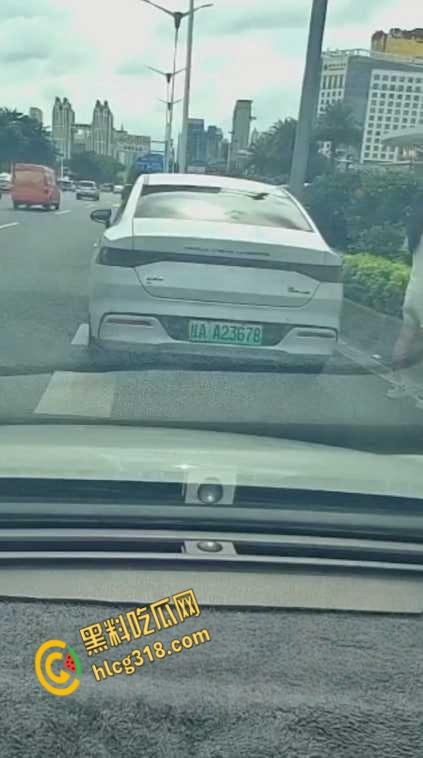 广西南宁街边桂A23678,车上女子下车蹲在马路上,脱掉连衣裙就开始拉!-1