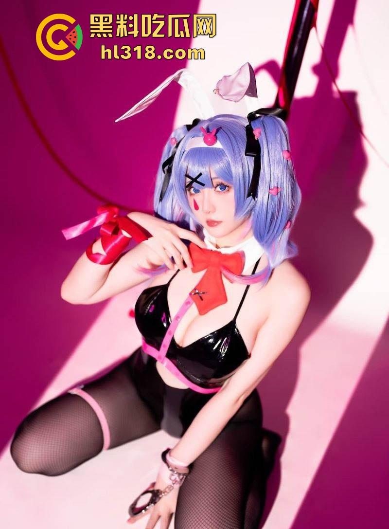 二次元福利coser【星之迟迟】最新之作，化身初音未来女战士，长腿黑丝诱人无比，大尺度拍摄，极致诱惑！-1