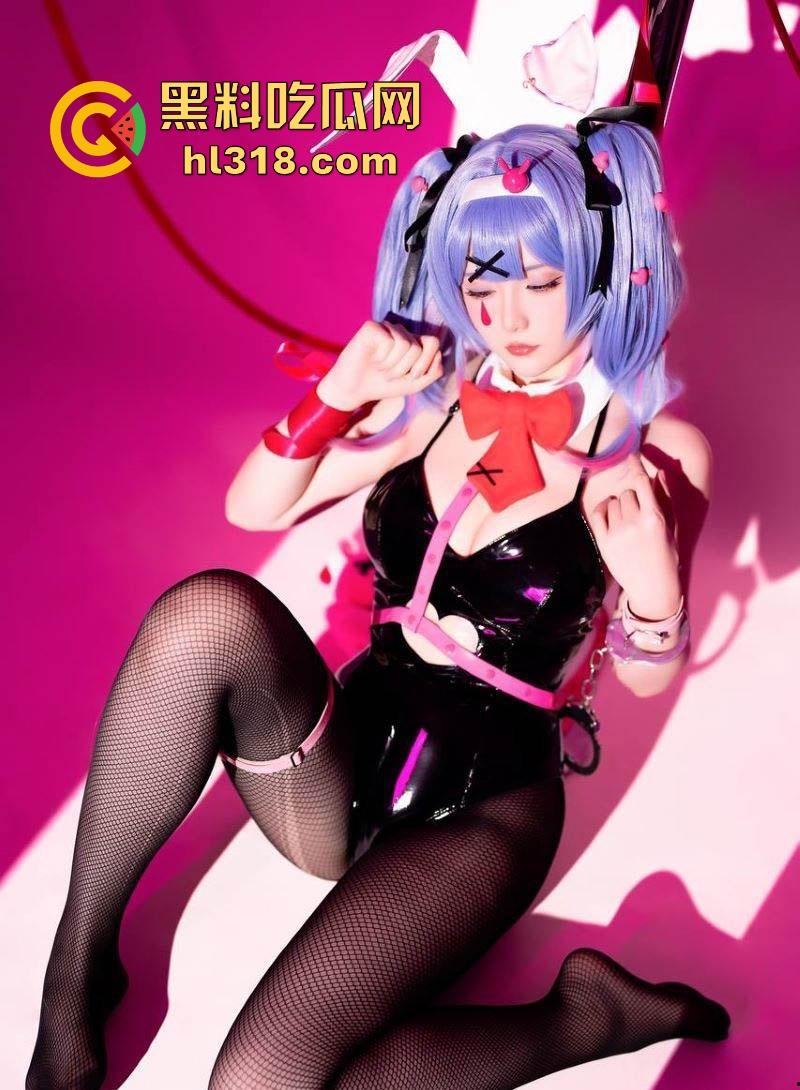 二次元福利coser【星之迟迟】最新之作，化身初音未来女战士，长腿黑丝诱人无比，大尺度拍摄，极致诱惑！-2