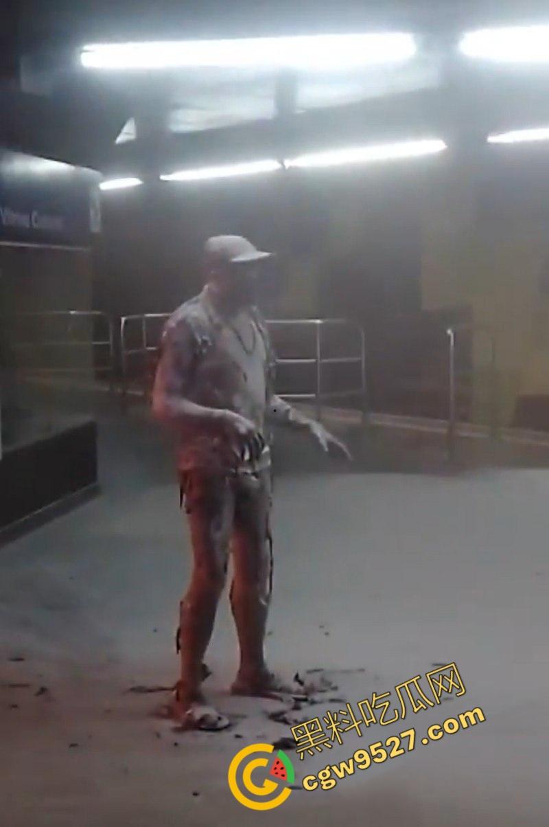 海外大瓜！惊悚画面曝光！巴西男子圣保罗地铁站瞬间自燃，身浇汽油与烈火共舞-3