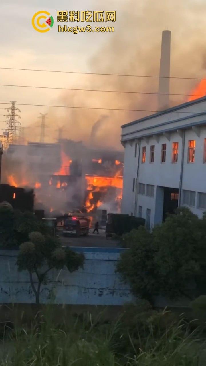广东潮州星和纸箱厂夜间突发大火 现场浓烟滚滚热浪灼人 从早烧到黑 第一视角视频曝光 有人在喊“救命”？-2