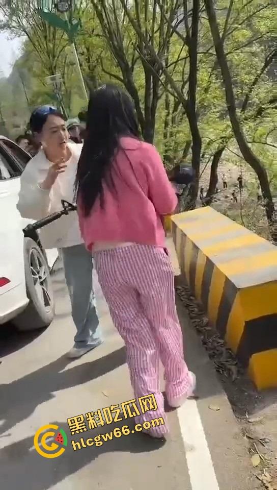 汉中勉县龙湾景区惊现社会姐持械现场,这家伙手里的不是传说中的真理吗?-5