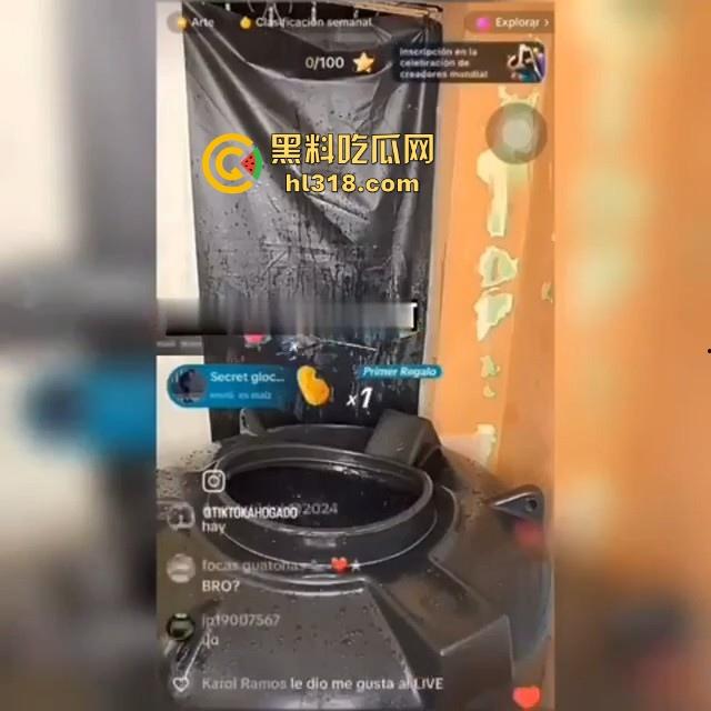 TikTok博主直播事故，为了吸引观看量想悬挂在水面上，结果卡在桶里，他在成千上万的观众面前淹死了。-5