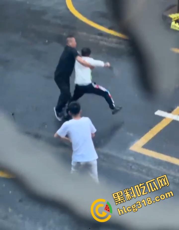 小伙街边无差别砍人，就算劝架也惨被砍，街头刀光血飙骨肉翻开，地上血迹一片看着都感觉痛 !-4