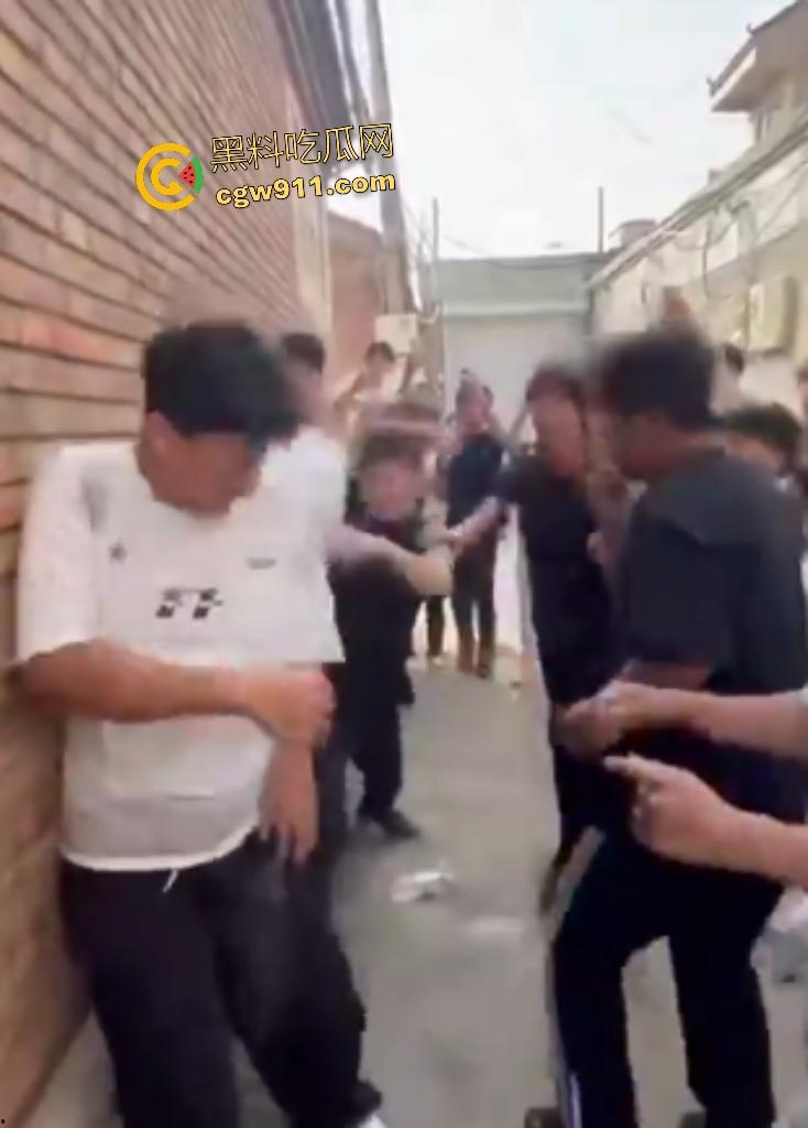 河北廊坊霸州胜芳镇，未成年围殴白衣受害者！小霸王拳脚如雨点狂砸，围观群众起哄拍摄嘲讽“奖励你的”！-4